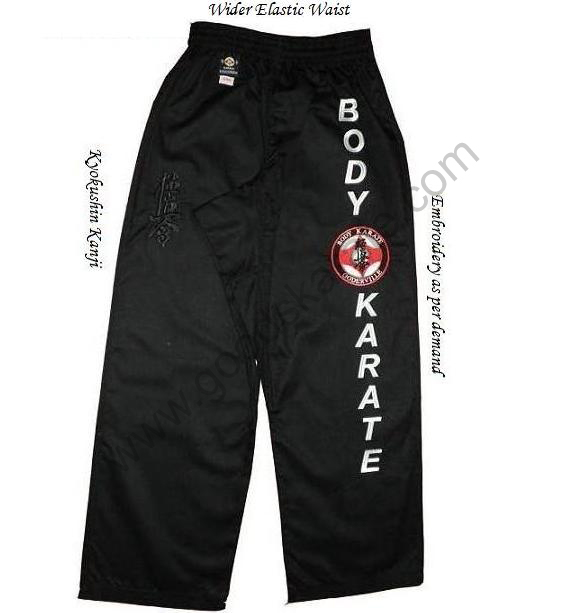 Karate Trousers with Embroidery
